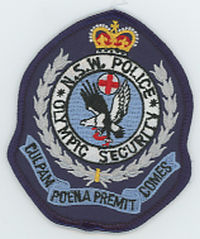 FOREIGN,AUSTRALIA,NEW SOUTH WALES POLICE OLYMPIC SECURITY 1